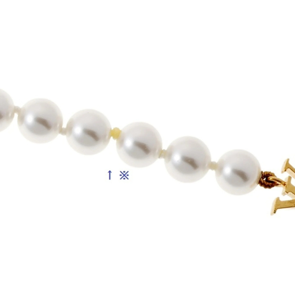 LOUIS VUITTON Gold Pearl Charm Bracelet - Picture 5 of 7
